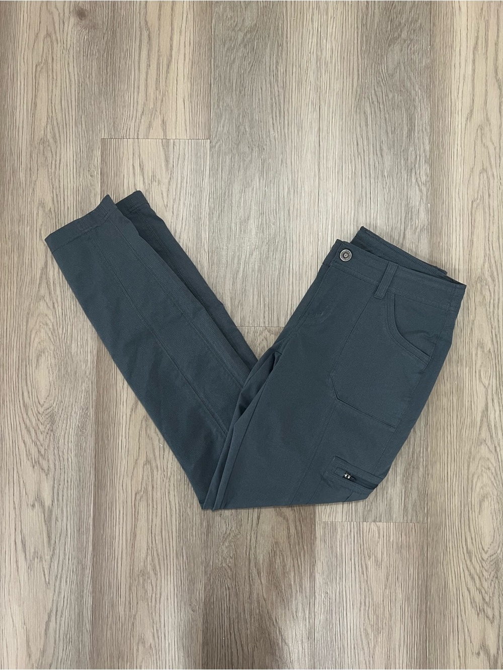 KÜHL Horizn Skinny Cargo Hiking Pants Gray Ripstop Size 4 Reg Style 6276